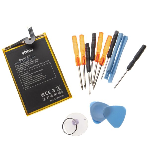 Bateria vhbw para Telemóvel Oukitel - 10000 mAh 3.8 V Li-Ion