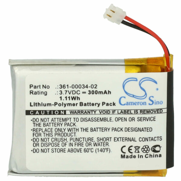 Bateria vhbw para Smartwatch Garmin 361-00034-02 - 300 mAh 3.7 V Li-polymer + Ferramentas