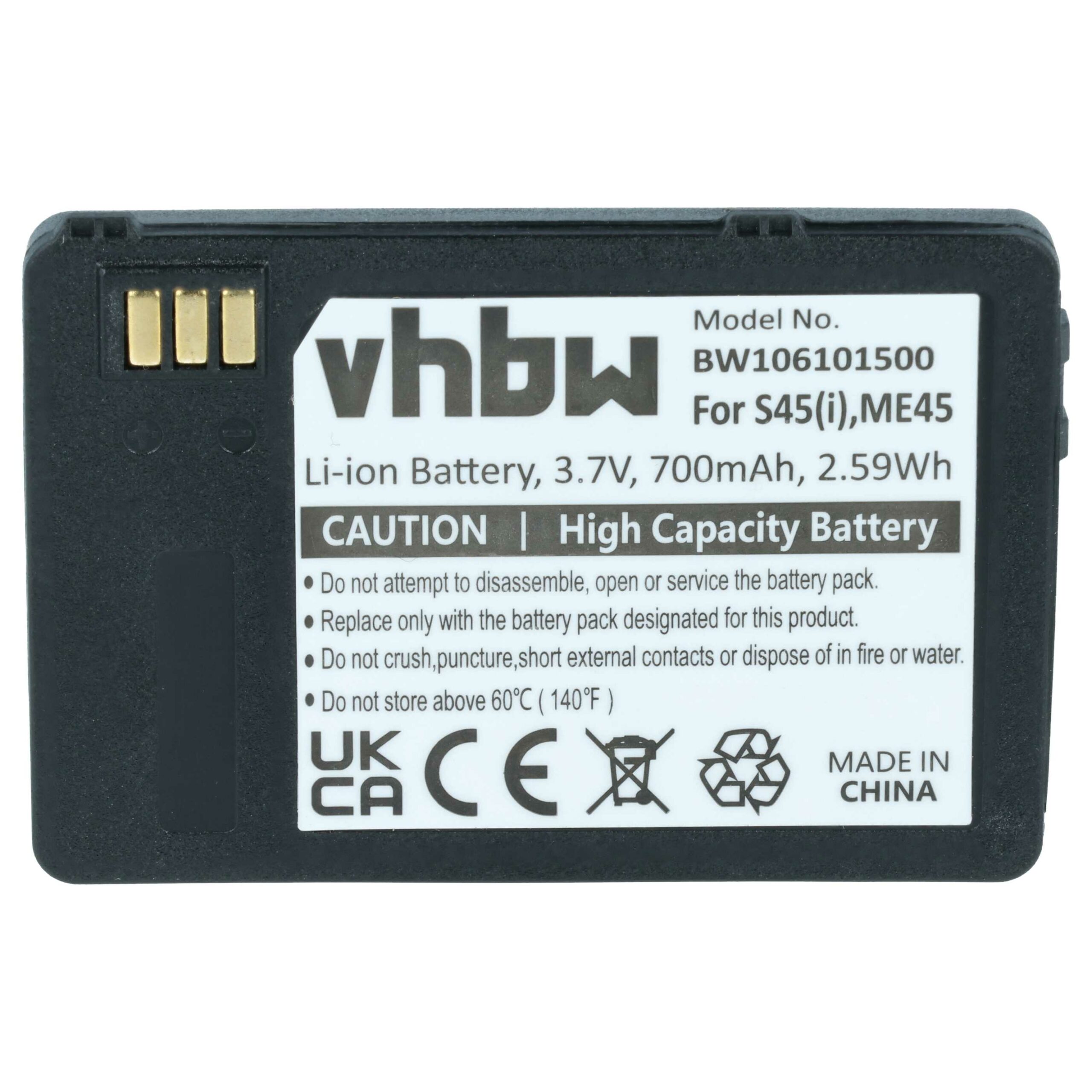 Bateria para Telemóvel compatível com Siemens N4501-A100, 30148-K1310-X185-1, L36880-N4501-A100 - 700 mAh 3.7 V Li-Ion - Image 3