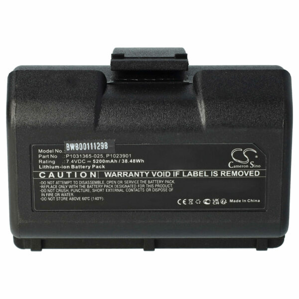 Bateria vhbw para Zebra AT16004, BTRY-MPP-34MA1-01, BTRY-MPP-34MAHC1-01 - 5200 mAh 7.4 V Li-Ion