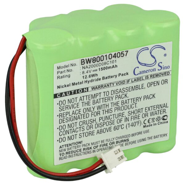 Bateria vhbw para Rádio DAB Dual NA2000D08C101 1500 mAh 8.4 V NiMH