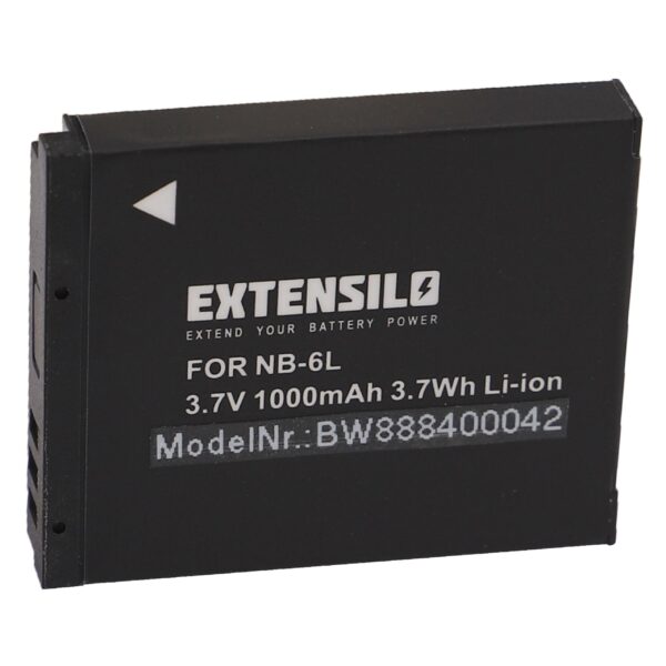 Bateria compatível Canon NB-6L - 1000mAh, 3.7V, Li-Ion EXTENSILO