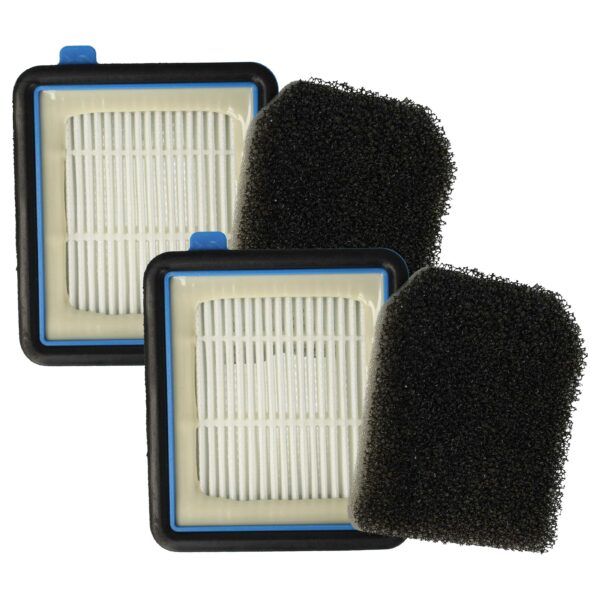 Conjunto de 2 Filtros vhbw para Aspiradores Bork - Substitui EF160, 140117409023, 9009232704