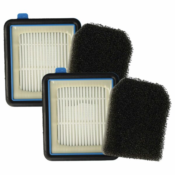 Conjunto de 2 Filtros vhbw para Aspiradores Bork - Substitui EF160, 140117409023, 9009232704