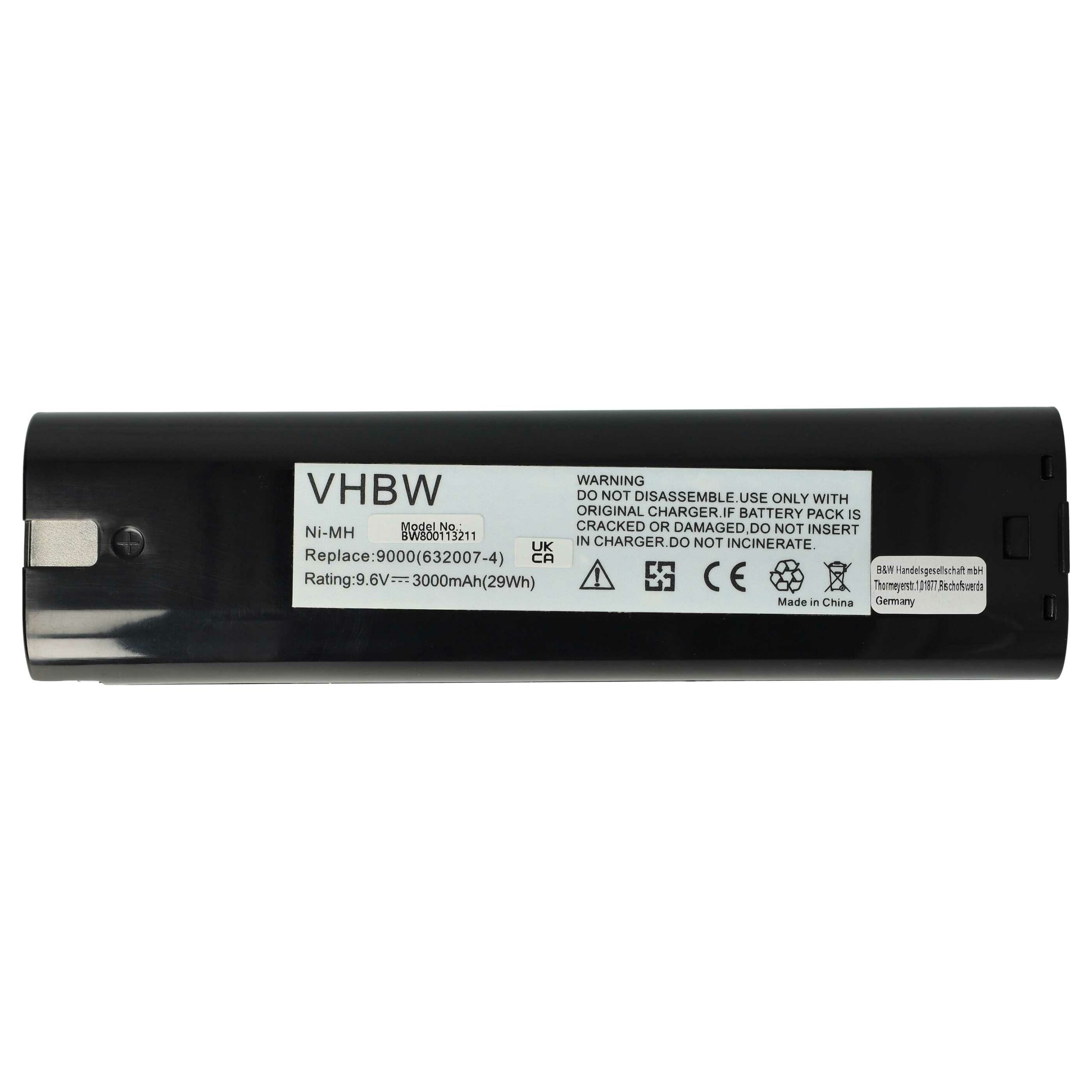 Bateria vhbw 9.6V 3000 mAh NiMH para Makita 192533-0, 193889-4, 191681-2, 193890-9 - Image 3