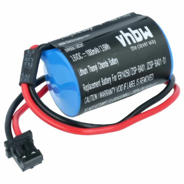 Bateria de Substituição para Controlador Industrial Omron JZSP-BA01-01 - 1000mAh 3.6V Li-Ion vhbw