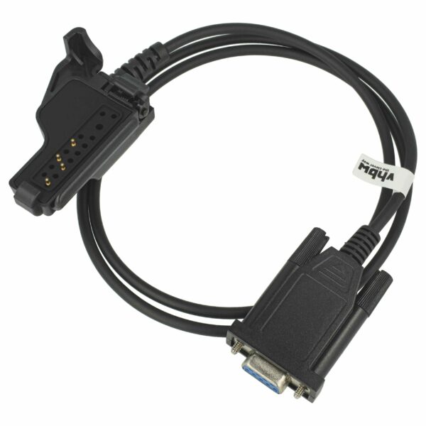 Cabo Programação RS-232 para Motorola ASTRO PC e Periféricos - Adaptador 14,5cm, Preto