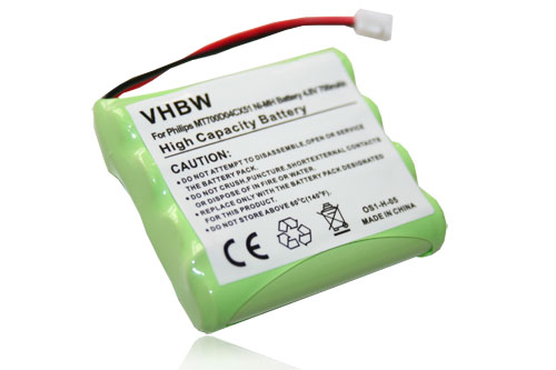 Bateria vhbw para Philips MT700D04CX51 Monitor de Bebé - 700 mAh 4.8 V NiMH