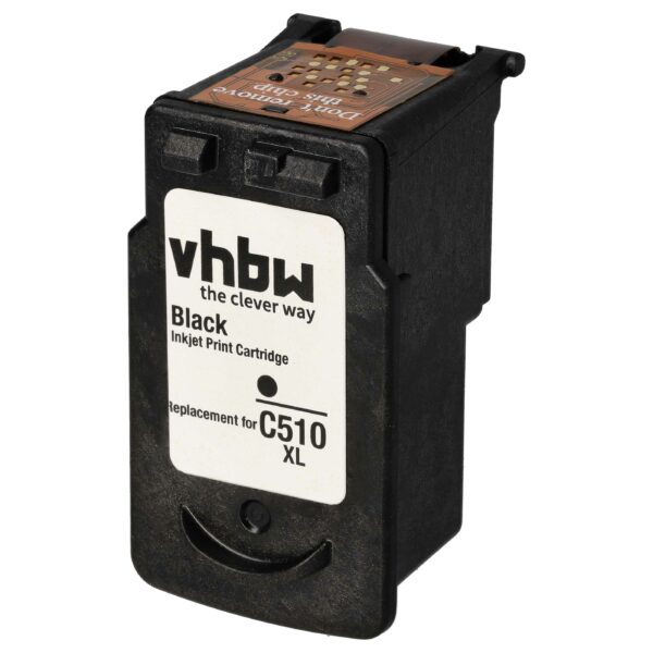 Cartucho de Tinta vhbw Compatível Canon PG-510 - Preto, Recarregado 12 ml