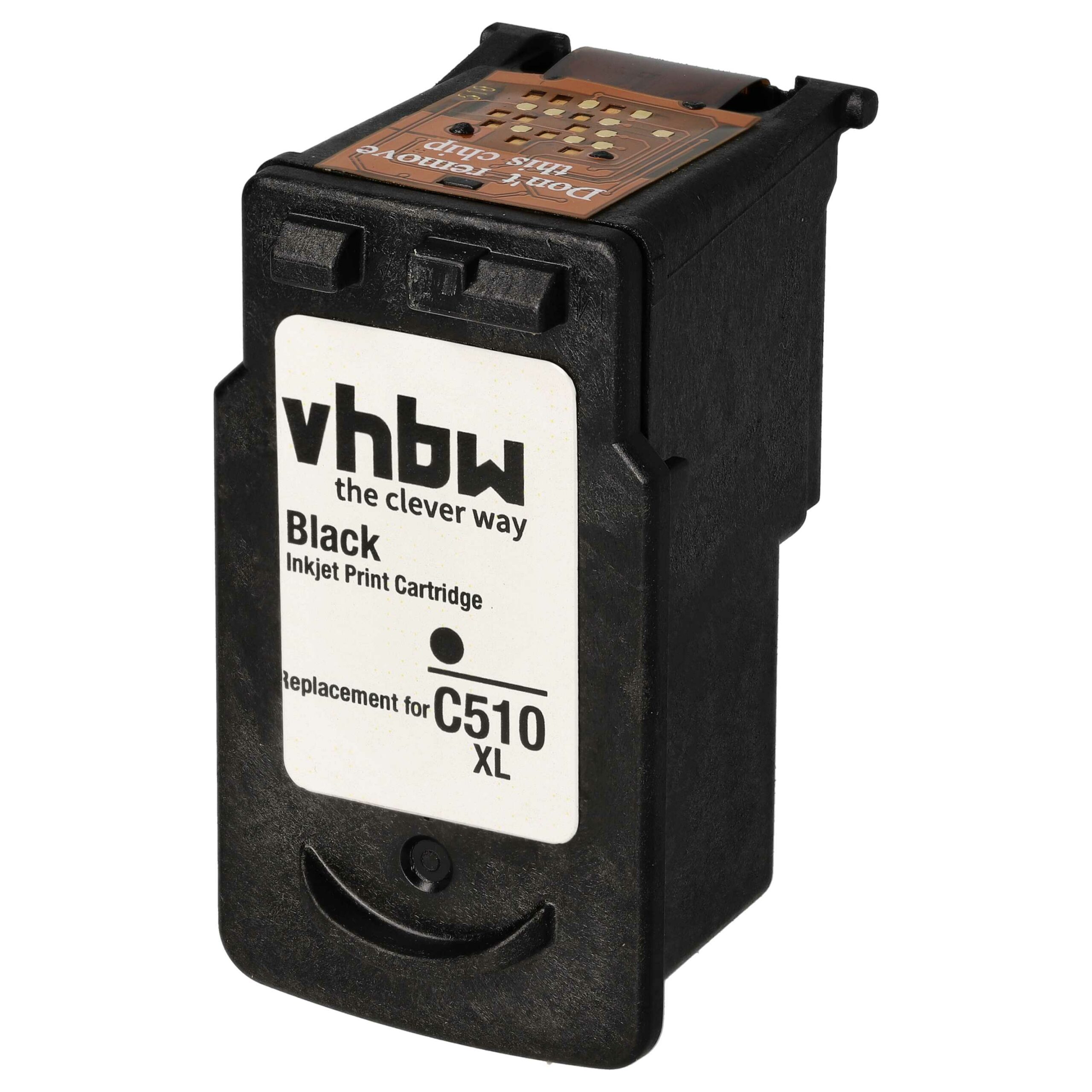 Cartucho de Tinta vhbw Compatível Canon PG-510 - Preto, Recarregado 12 ml
