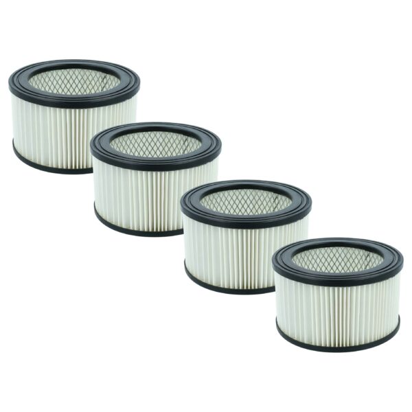 4x Filtro HEPA vhbw para Aspirador de Cinzas PowerPlus Chimney Sweep Vacuum