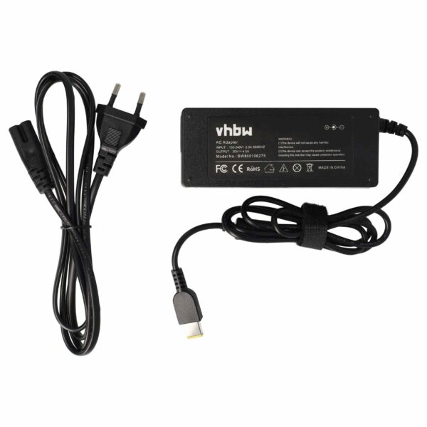 Adaptador de Alimentação para Portátil Lenovo vhbw 90 W - Substituição 0B47030, 0C19880