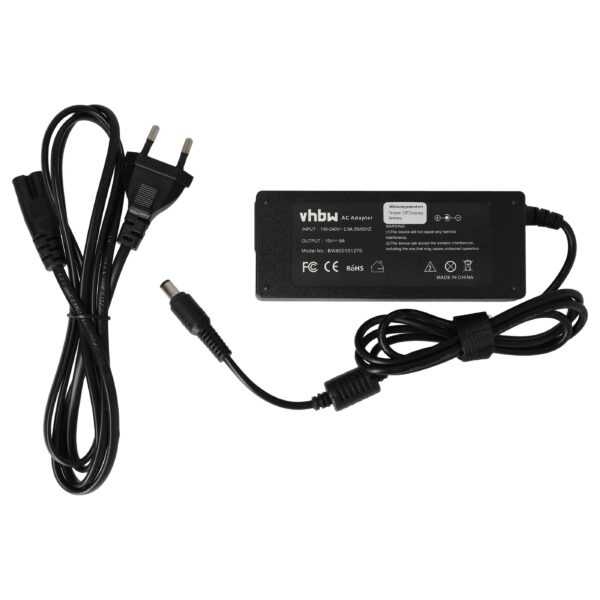 Carregador / Transformador vhbw para Portátil Toshiba - 90 W, 200 cm