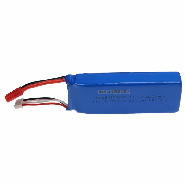 Bateria vhbw 2200 mAh 11.1 V Li-polímero para Modelos RC - Conector 3.5 mm