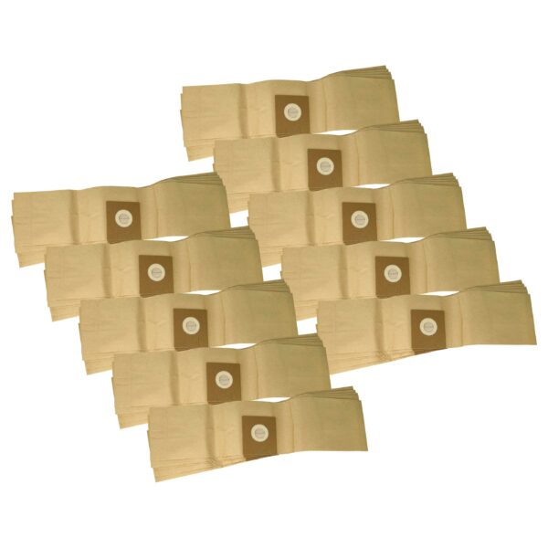 50x Sacos para Aspirador vhbw compatíveis com Ecolab 10009747 para Aspiradores Hako - papel filtrante
