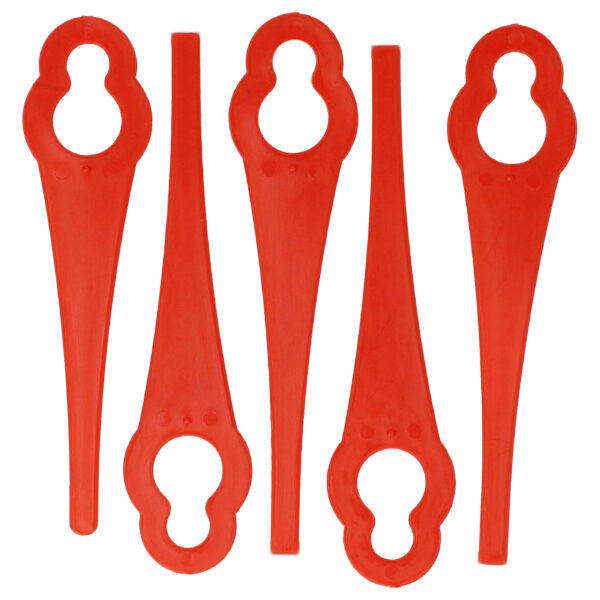 5x Lâminas de Substituição compatíveis com ALM BQ026 Aparador sem Fios - Nylon/Plástico Vermelho