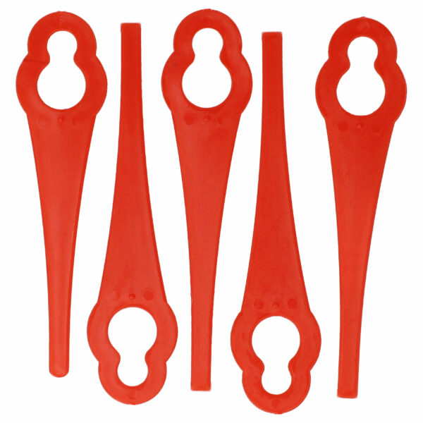 5x Lâminas de Substituição compatíveis com ALM BQ026 Aparador sem Fios - Nylon/Plástico Vermelho