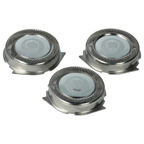 3x Cabeças de Corte Substitutas Philips HQ6 para Máquina de Barbear Elétrica, Prateado