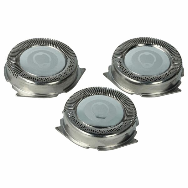 3x Cabeças de Corte Substitutas Philips HQ6 para Máquina de Barbear Elétrica, Prateado