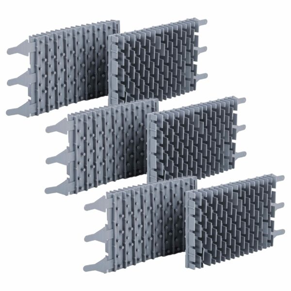 Conjunto de 6 Escovas de Substituição vhbw para Robot Piscina Zodiac R0635904