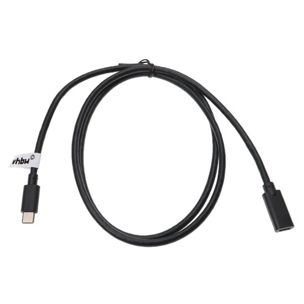 Cabo de Extensão USB-C para Tablets, Portáteis, Smartphones e PCs - 1 m Preto, USB 3.1