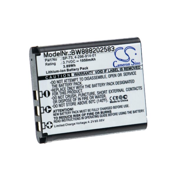 Bateria vhbw para auscultadores sem fios Sony MDR-1ABT, MDR-1000X 1050 mAh 3.7 V