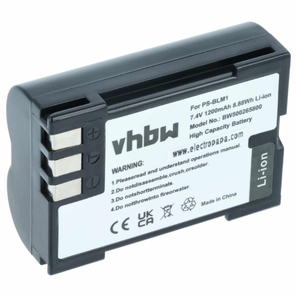 Bateria vhbw para Olympus PS-BLM1 - 1200mAh, 7.2V (Li-Ion)