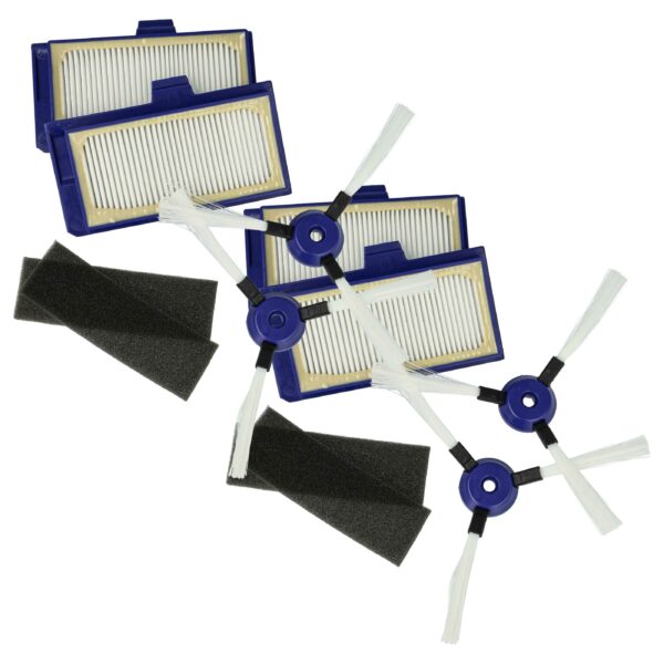 Kit de Manutenção 12 Peças vhbw para Rowenta ZR710101 Robot Aspirador
