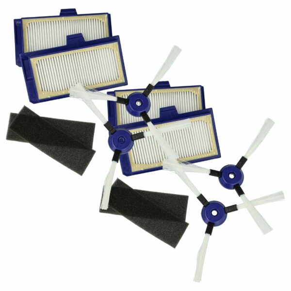 Kit de Manutenção 12 Peças vhbw para Rowenta ZR710101 Robot Aspirador