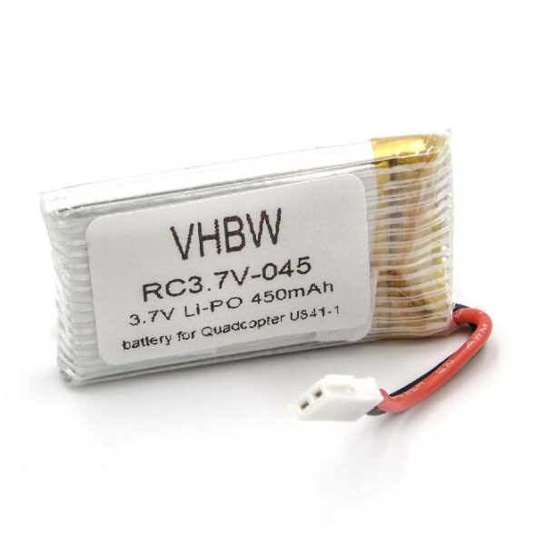 Bateria de Drone vhbw para UDI - 450 mAh 3.7 V Li-Ion