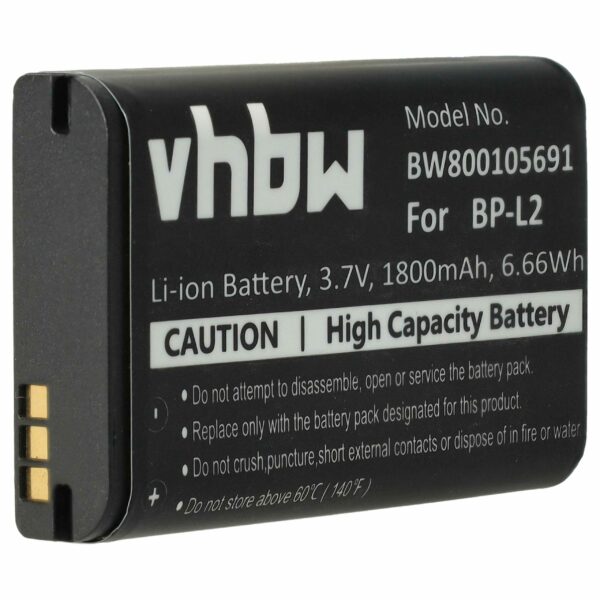 Bateria vhbw compatível com Teac/Tascam BP-L2 - 1800 mAh 3.7V Li-Ion
