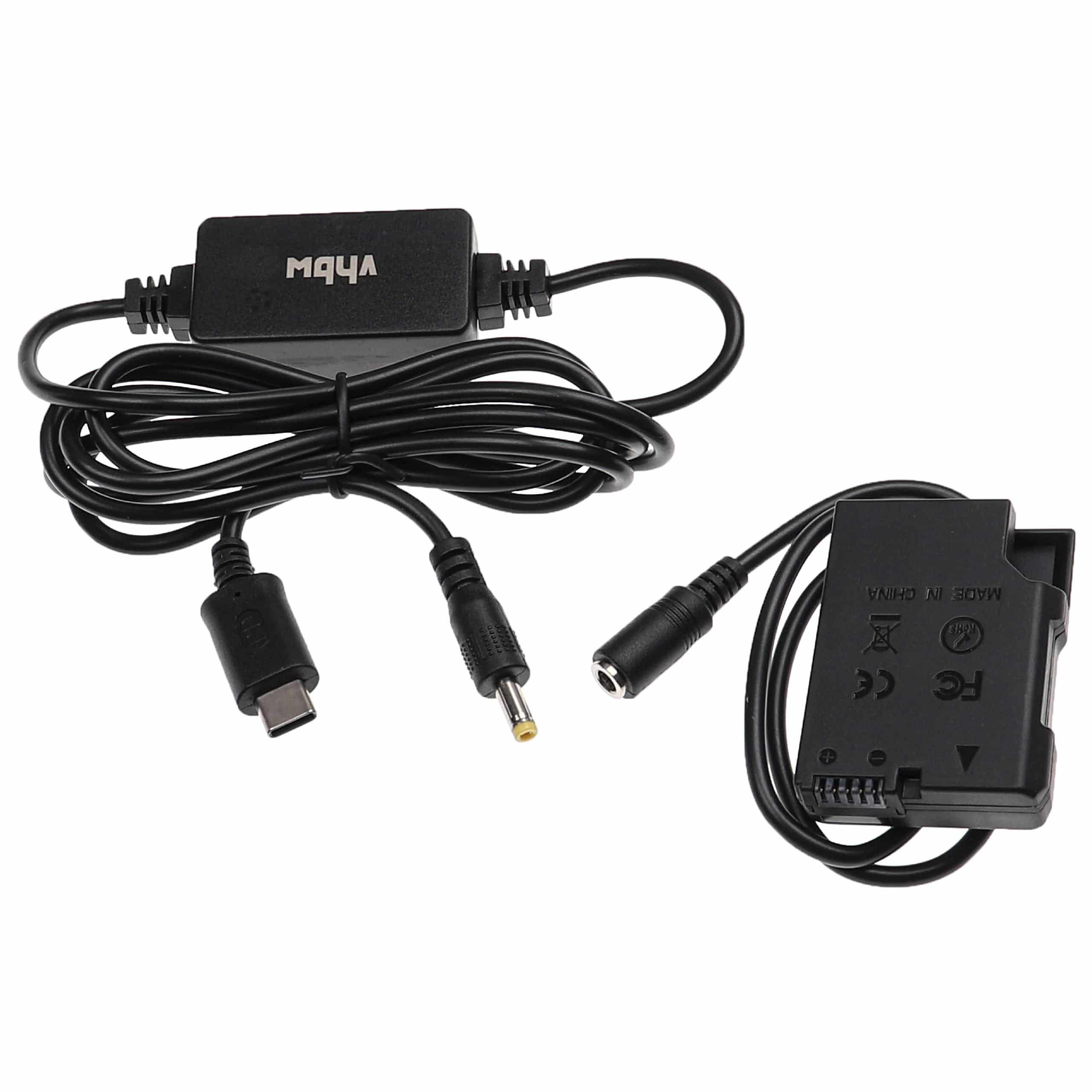 Alimentação USB vhbw substitui EH-5 para Câmaras Nikon + Acoplador DC - 2 m, 9 V 3.0 A - Image 3