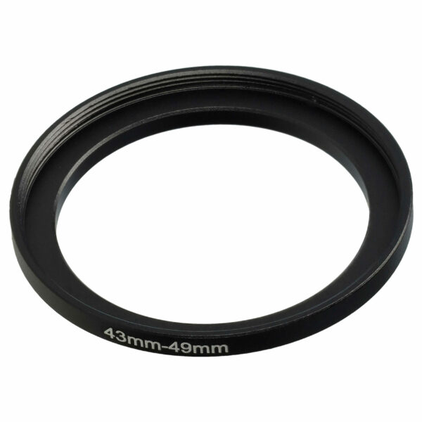 Adaptador de Anel Ampliador 43 mm para 49 mm para Objetivas de Câmara Fotográfica