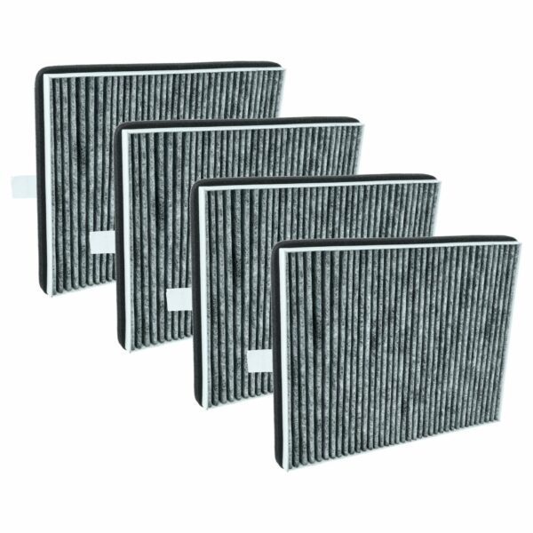 4x Filtro de Carvão Ativado de Substituição para Coifa Miele DKF 15-P vhbw