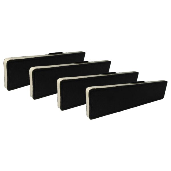 4x Filtro de Carvão Ativado Compatível com Miele 4002515063743 para Coifa - 43 x 10 x 2 cm