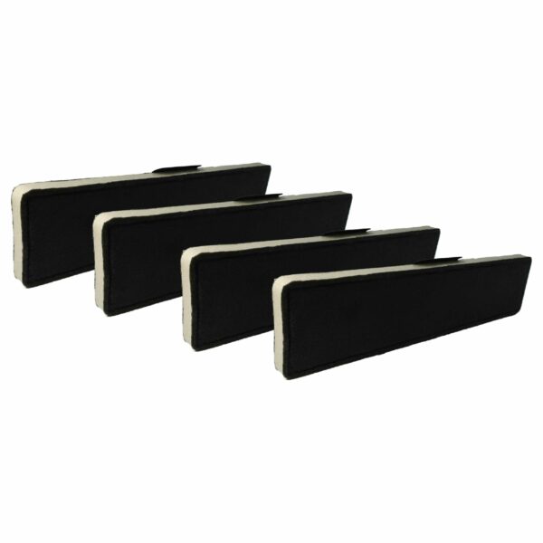 4x Filtro de Carvão Ativado Compatível com Miele 4002515063743 para Coifa - 43 x 10 x 2 cm