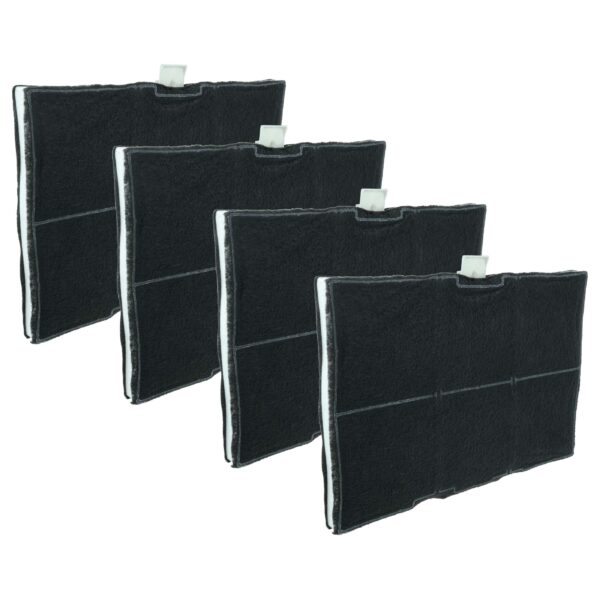 Pack 4x Filtro de Carvão Ativado vhbw para Coifa Bosch, Siemens, Neff e Gaggenau
