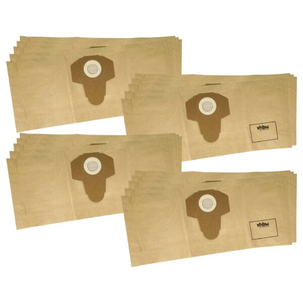 20x Sacos para Aspirador vhbw para Parkside 30250132 - Papel