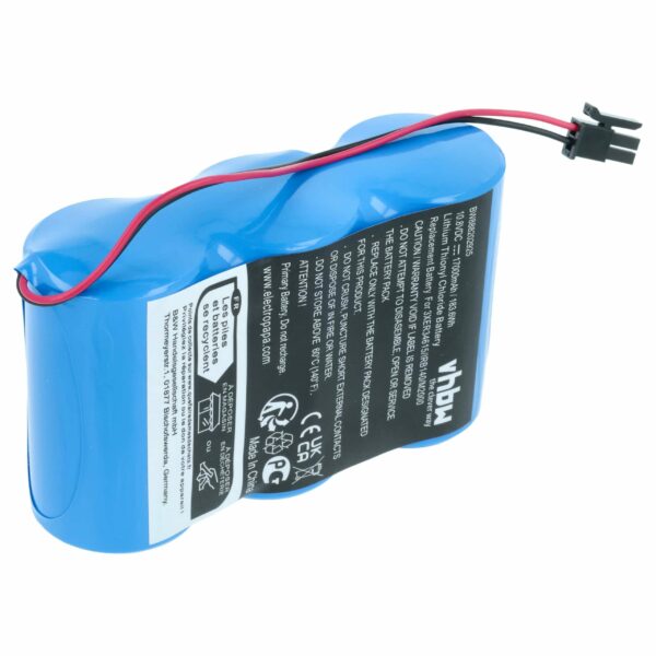 Bateria Industrial vhbw para Robôs ABB 3HAB 9999-1 - 17000 mAh 10.8 V Li-SOCl2