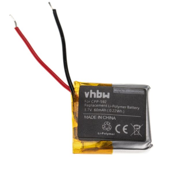 Bateria vhbw para Smartwatch Fitbit LSSP411415 - 60 mAh 3.7 V Li-polymer