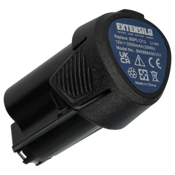 Bateria EXTENSILO para Ferramenta Elétrica Hendi / Ryobi 2500 mAh, 12 V, Li-Ion