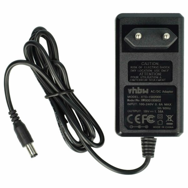 Adaptador de Alimentação para Portáteis Acer, Gateway, Dell e outros - vhbw 30W 19V