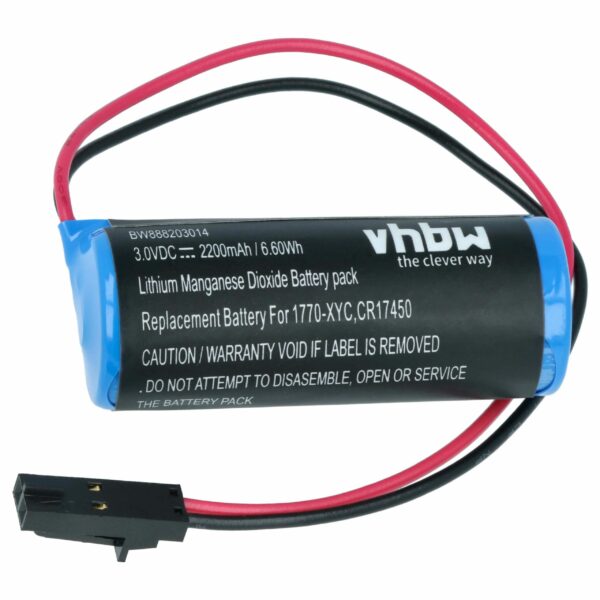 Bateria vhbw para Controlador CNC Allen Bradley 1770-XYC - 2200 mAh 3V Li-MnO2