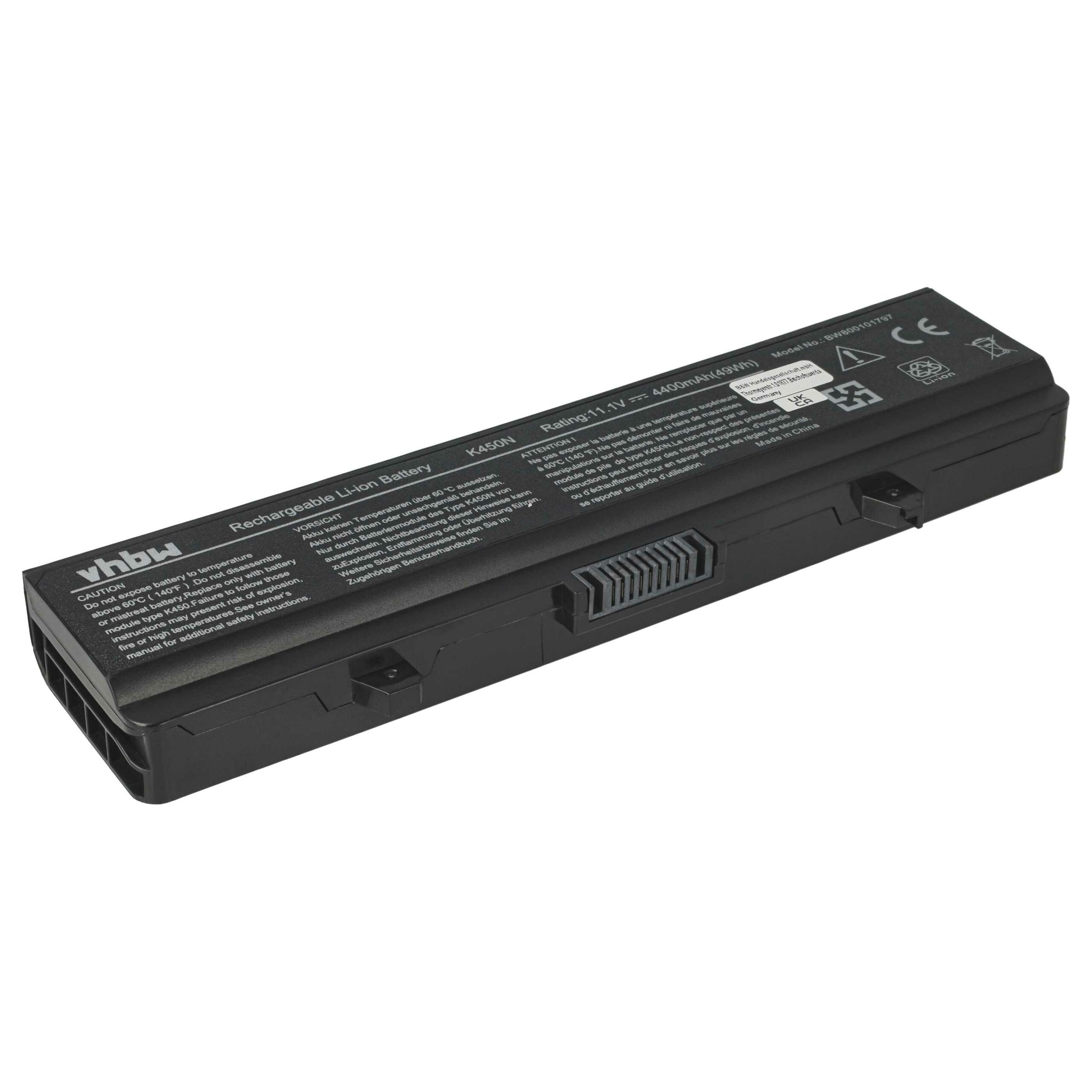 Bateria vhbw para portáteis Dell Inspiron 14, 1525, 1545, 17 - 4400 mAh
