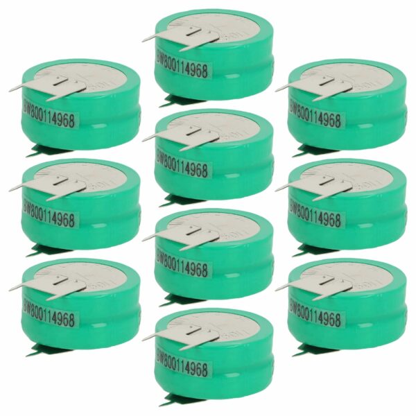 Bateria Recarregável tipo 2/V250H 3 Pinos 250 mAh 2.4V NiMH vhbw - Conjunto de 10 unidades