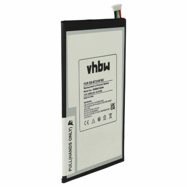 Bateria vhbw para Samsung EB-BT330FBE, T4450E, T4450C - 4450 mAh 3.8 V Li-polymer