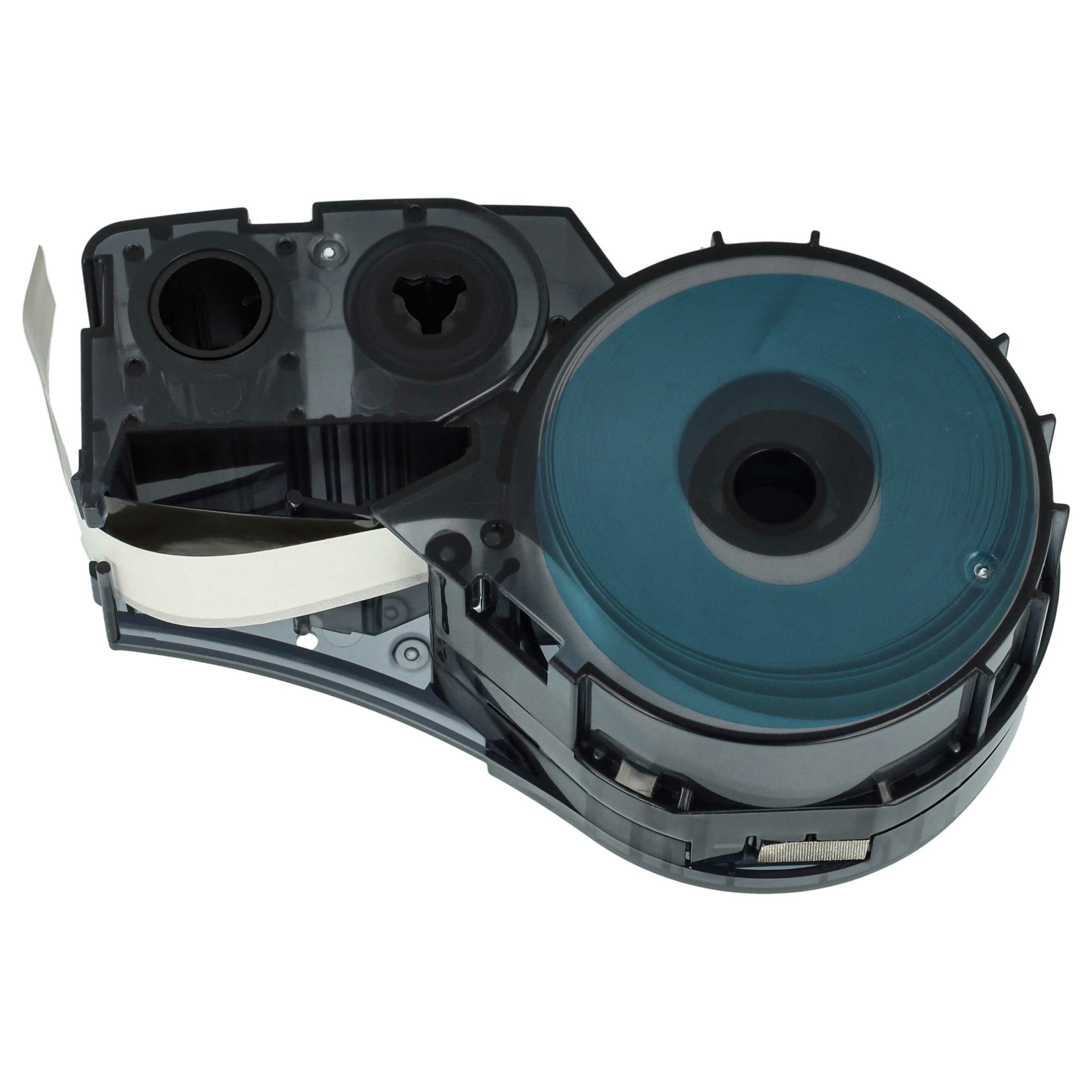5x Fita de Etiquetas vhbw substitui Brady M21-500-595-WT - 12.7 mm Preto sobre Branco, Vinil - Image 4