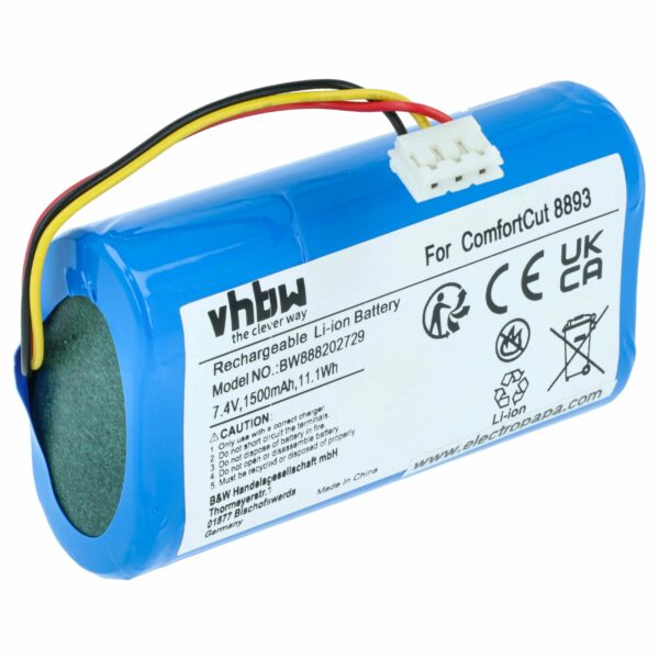 Bateria vhbw para Gardena 08894-00 - 1500 mAh, 7.4 V, Li-Ion