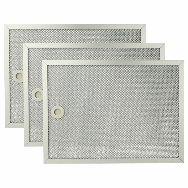 3x Filtro de Graxa Metal Longa Duração vhbw para AEG 50240208004, 50232705009, 4055468484