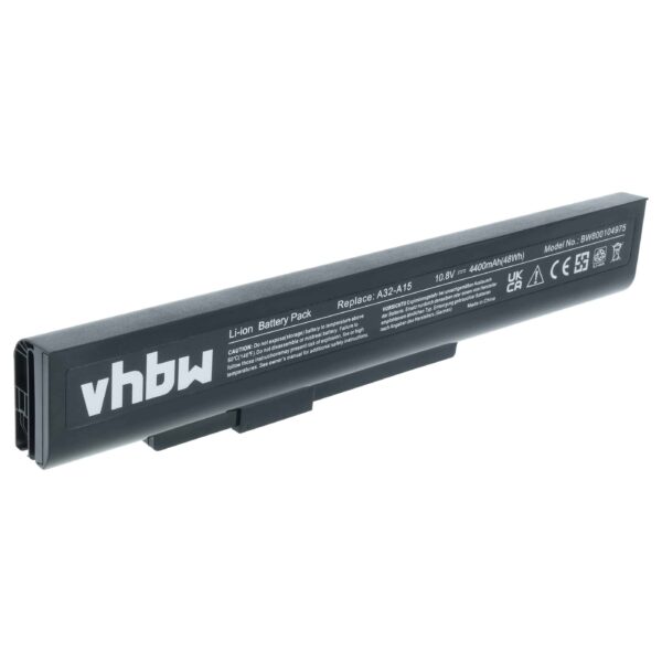 Bateria para Portátil vhbw substitui Medion A42-H36, A32-A15 - 4400 mAh 10.8 V